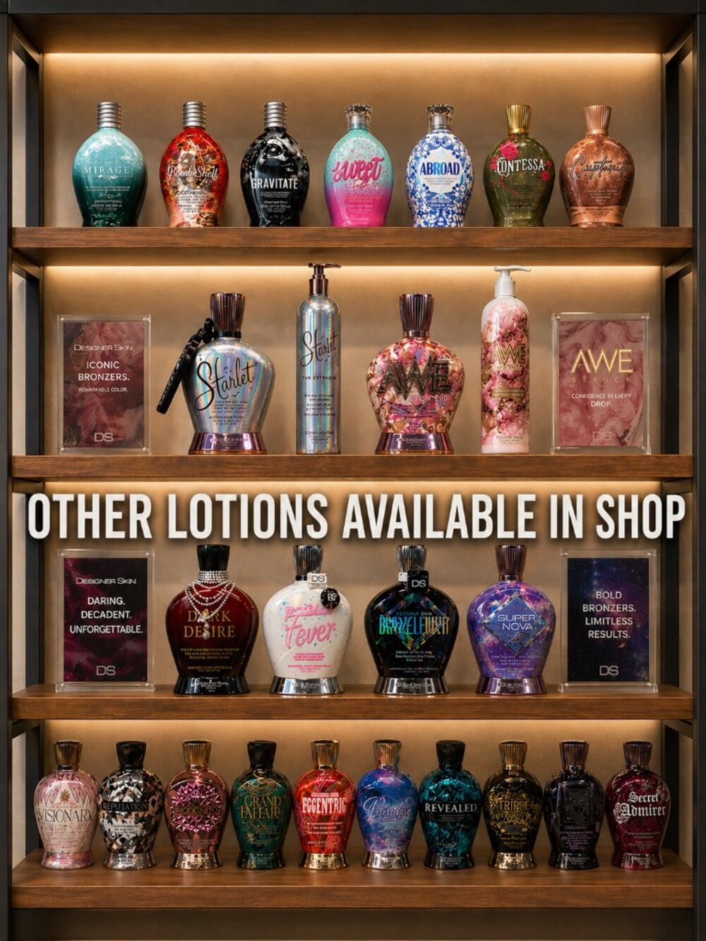 ☀️ Bombshell ☀️Hot Tingle Bronzer Indoor Tanning Lotion -Designer Skin - NEW - Picture 2 of 2